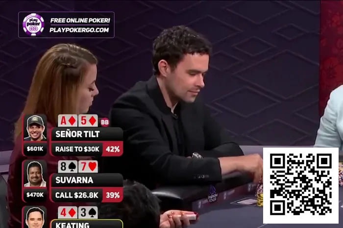 高额桌惊现惊天诈唬，Alan Keating一手葬送130万底池