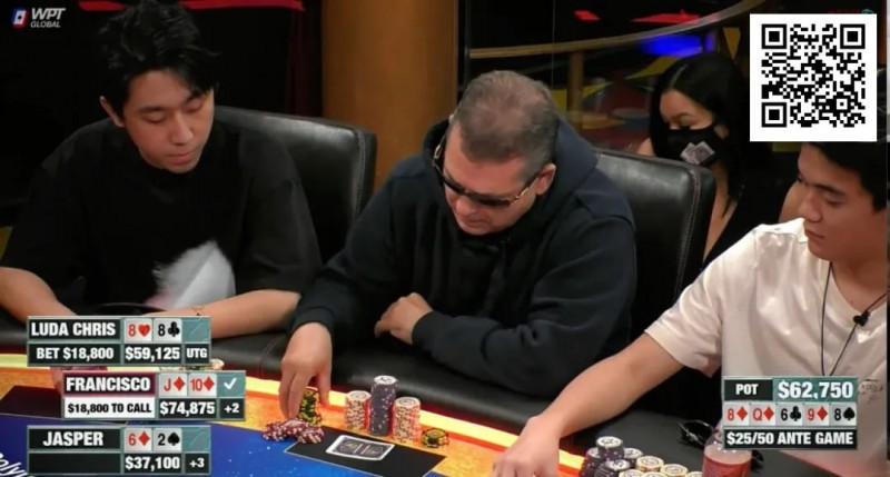 四条不敌同花顺！Hustler Casino Live诞生19万巨额彩池，Chris Chen这手牌太惨了！