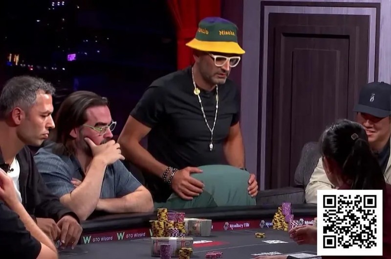 史上最惨cooler之一！A葫芦撞四条8，魔术师豪夺82W刀巨池！