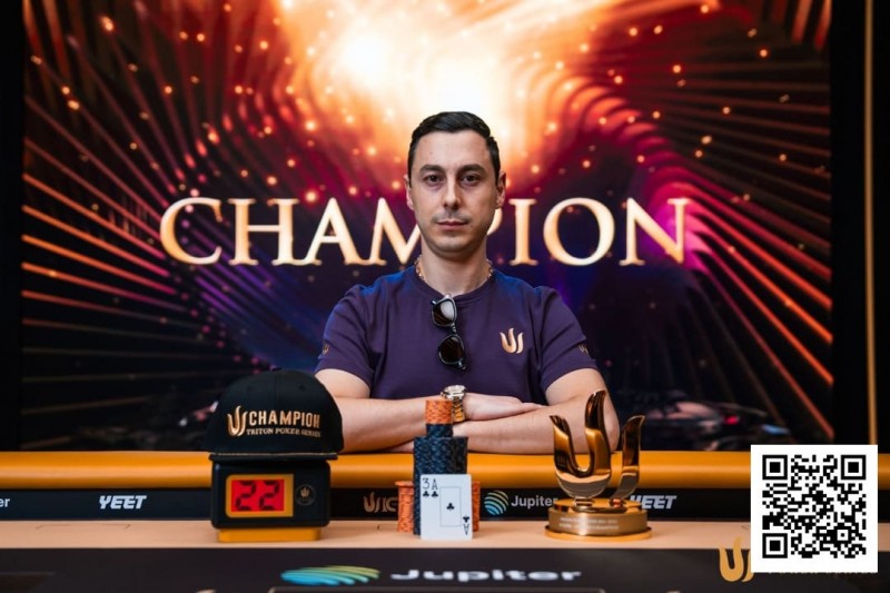 Triton 济州 | AREN BEZHANYAN 从 Triton ONE 新秀一跃成为超级豪客赛冠军