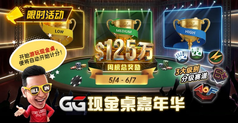 GG现金桌嘉年华2026｜排行榜规则+积分机制+每日/每周奖励详解