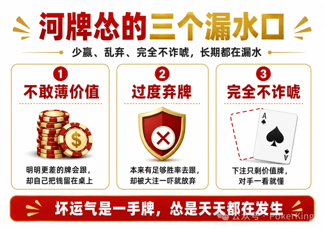 河牌“怂了”：你明明看见了价值，却没敢下注