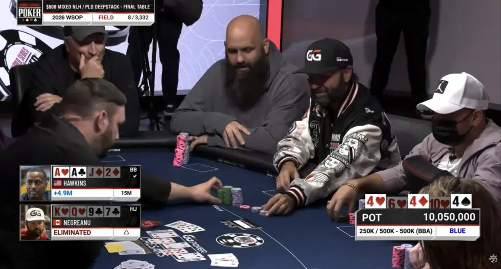 2026 WSOP快评：600刀混搭赛变成“修罗场”，丹牛撞上霍金斯，葫芦收服同花