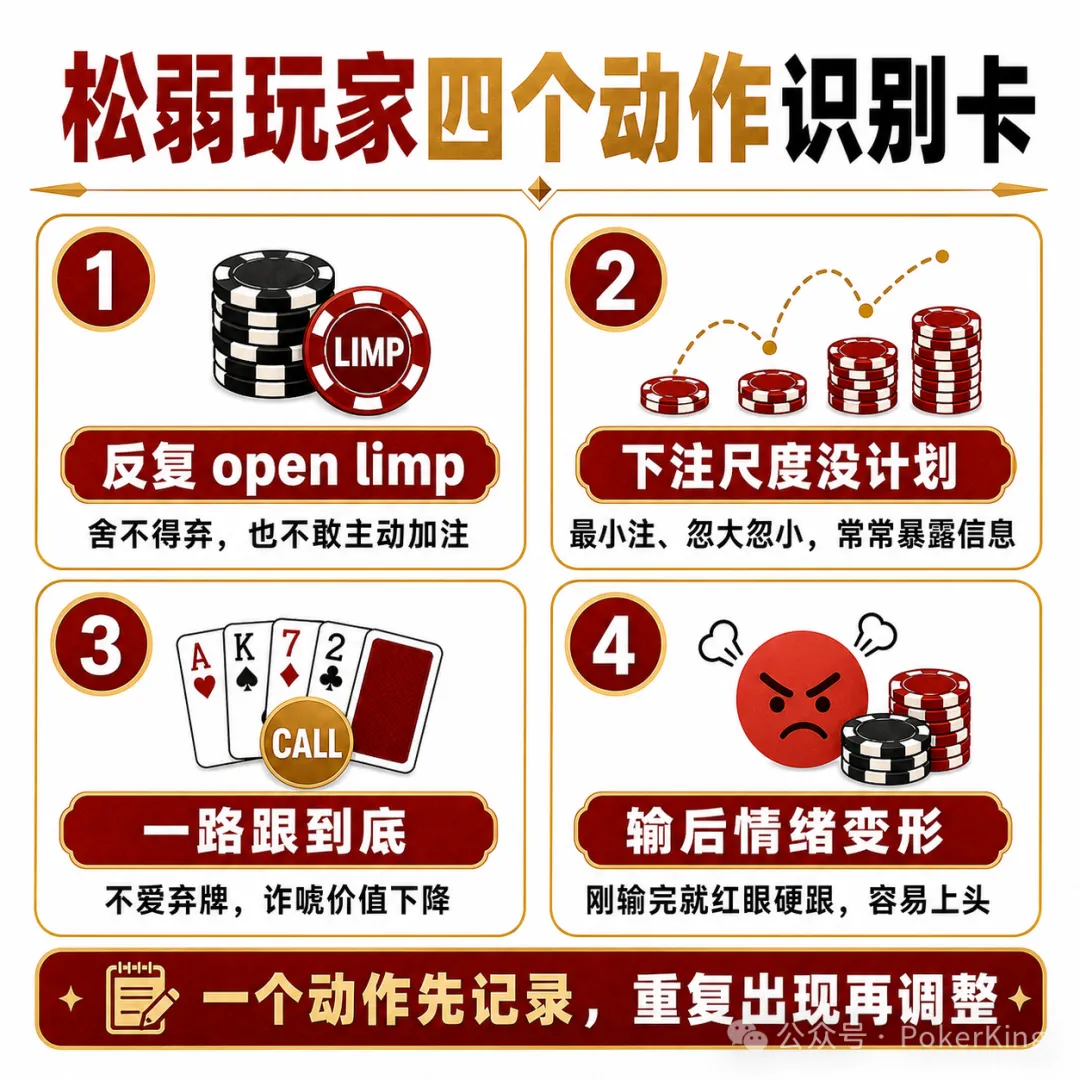 坐上牌桌,先别急着看牌:四个信号帮你识别桌上的“目标玩家”