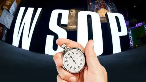 17分钟长考的代价:全体上钟!WSOP中途改规则玩家当场炸锅