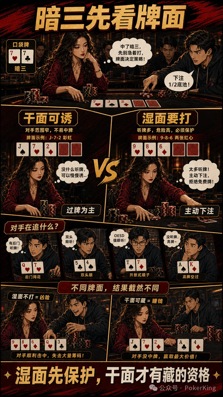 暗三条要不要慢打?先看牌面、对手和人数再决定