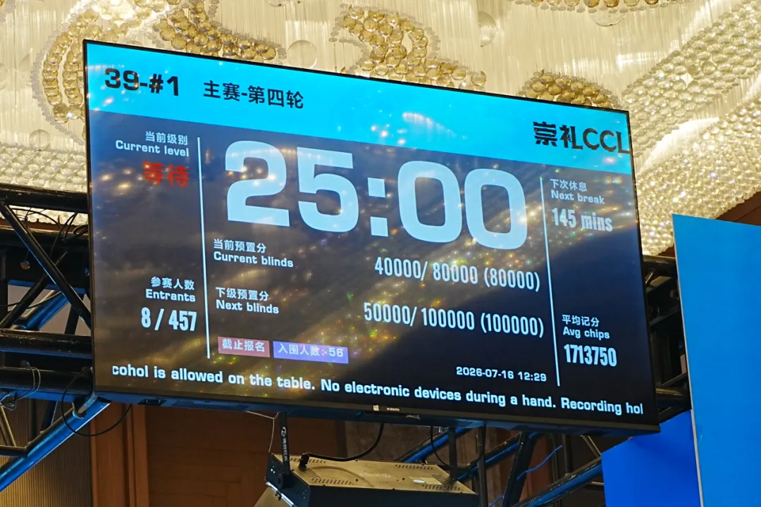 2026 CCL崇礼站圆满落幕:王澄浩加冕冠军,八人决赛桌鏖战至最后一刻