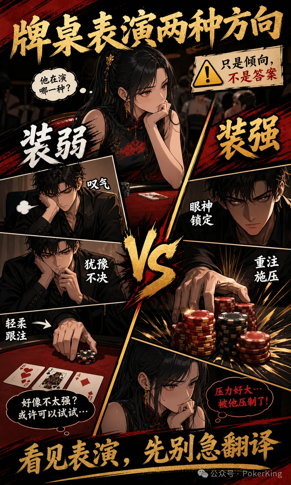 牌桌台词陷阱:“那我跟吧”到底是强是弱?先看基线再拆表演