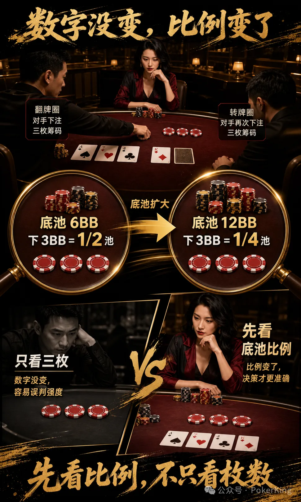 翻牌转牌同一个数,是“稳”还是“弱”?先查局面变没变