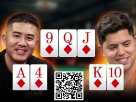 A嗨同花撞上同花顺,两人抡出一个3000bb+底池!!!