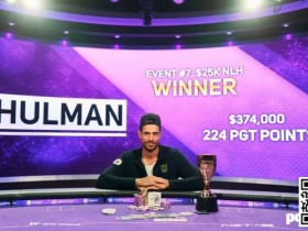 简讯 | Nick Schulman赢得扑克大师赛第7场比赛，收获系列赛最大单笔奖金