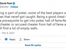 高额桌常客David Peat:作弊是扑克游戏的一部分