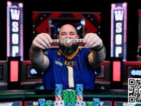 WSOP最疯狂的逆转?小哥连续三次不到5 Outs河杀对手夺冠,这运气绝了!
