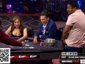 三人翻牌全下,发四次牌争夺110万美元巨池,A高成为最大赢家